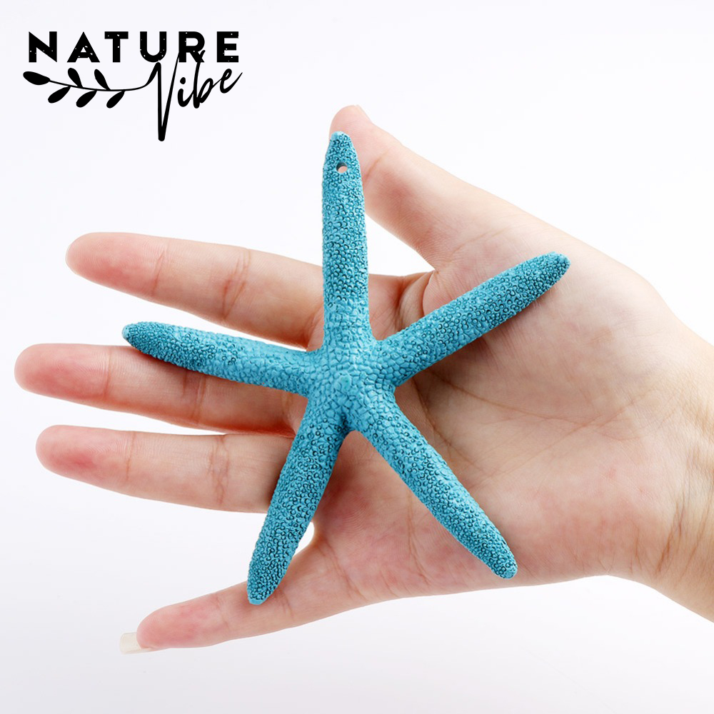 naturevibe 10Pcs Starfish Marine Decoration 10cm Finger Starfish Sea Star DIY Craft Beach Coastal Ornaments