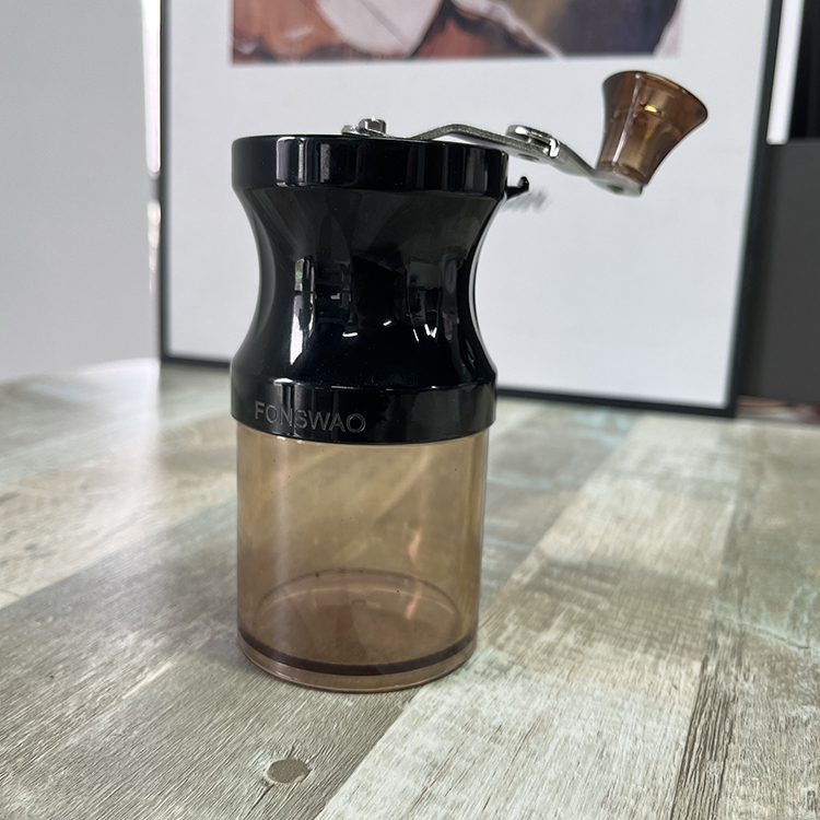 FONSWAO Manual Coffee Grinder With Adjustable Settings| Sleek Hand Coffee Bean Burr Mill Great for French Press, Turkish, Espresso & More | Premium Coffee Gadgets are an Excellent Coffee Lover Gift