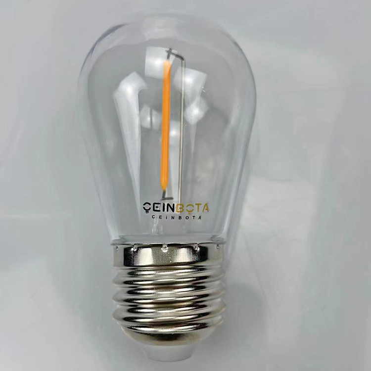 CEINBOTA LED Filament Vintage Edison Bulb1W, High Brightness Daylight White 2700K, Antique LED Filament Bulbs with 90 CRI, E26 Medium Base, Non Dimmable, Clear Glass, Pack of 6