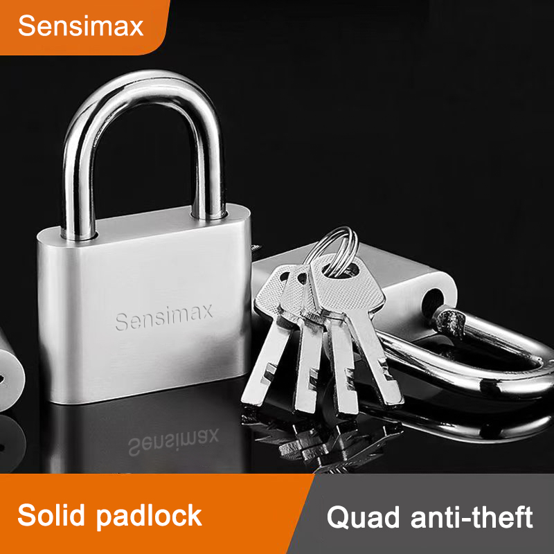 Sensimax Metal padlock open lock head door lock key anti-theft lock sub cabinet dormitory small universal lock