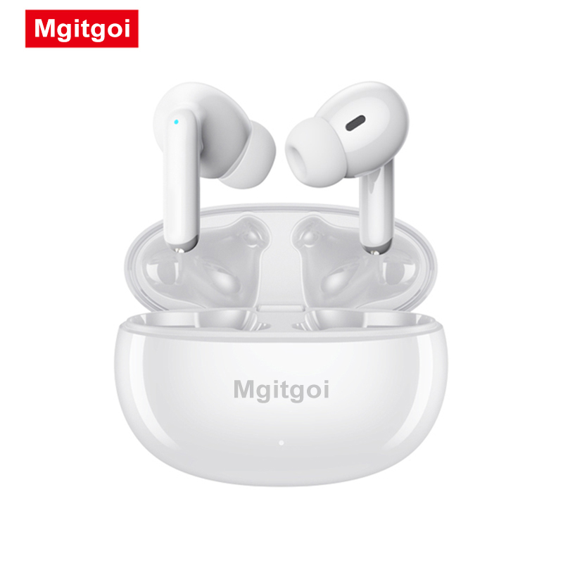 Mgitgoi Wireless headset with microphone Bluetooth 5.3 noise reduction headset HD in ear sports waterproof