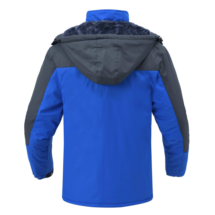 Aisprts Men's Outdoor Ski Snow Jacket Waterproof Fleece Mountain Hooded Winter Coat