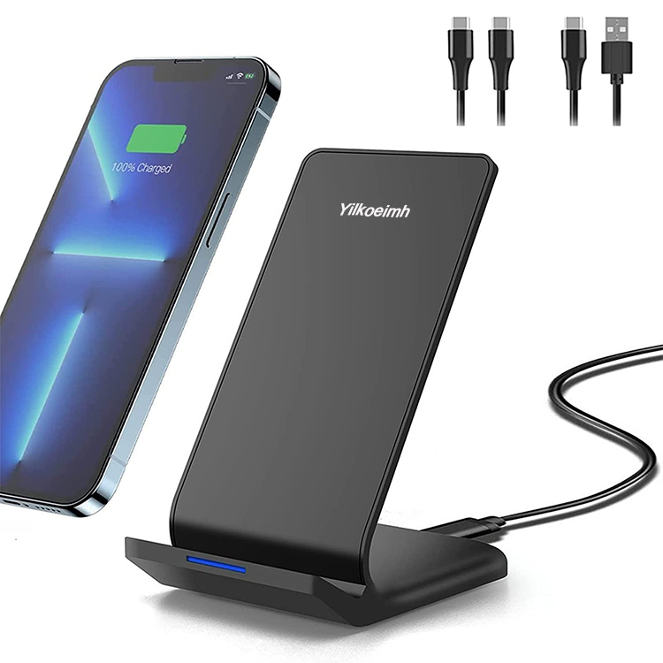 Yilkoeimh 25W Wireless Charger,Foldable 2 in 1 Wireless Charging Station for Apple iPhone 14/13/12/11/Plus/Pro/SE/X/8/Airpods, 15W Fast Dual Wireless Induction Charge Stand for Samsung Phone/Galaxy Buds