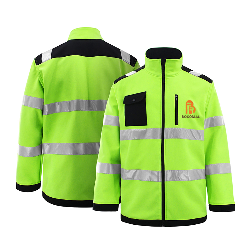 B BOCOMAL Safety coat Emergency thick reflective safety work clothes for road construction personnel s-4XL