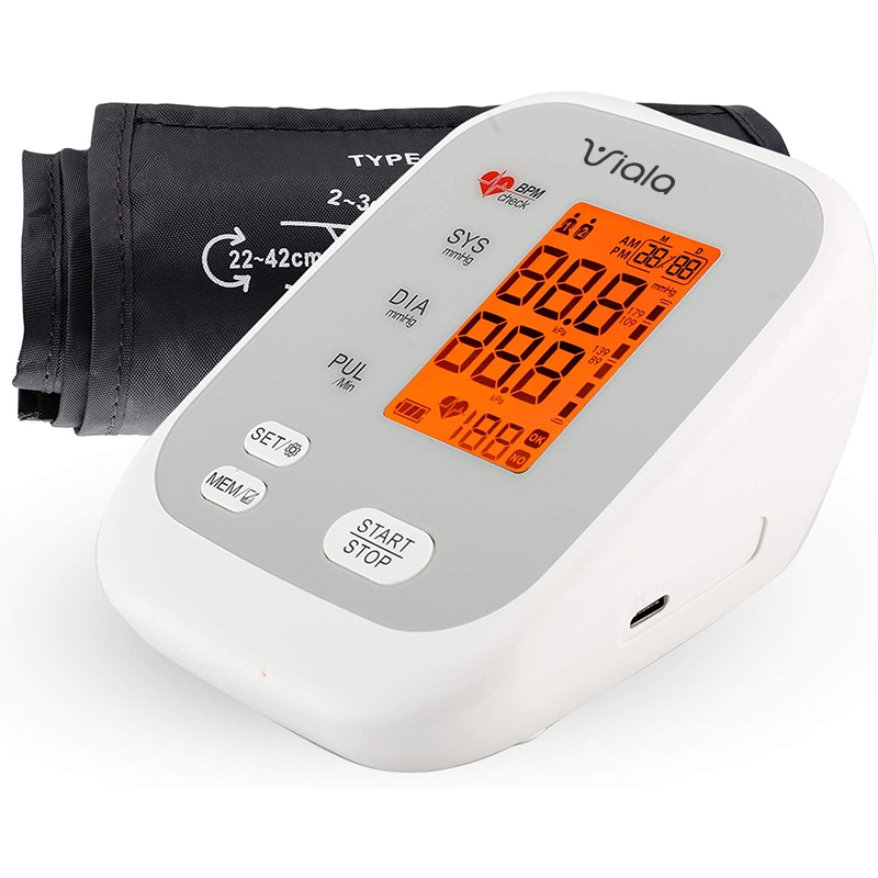 VIALA Upper arm automatic digital sphygmomanometer sphygmomanometer pulse heart rate 2x90 memory