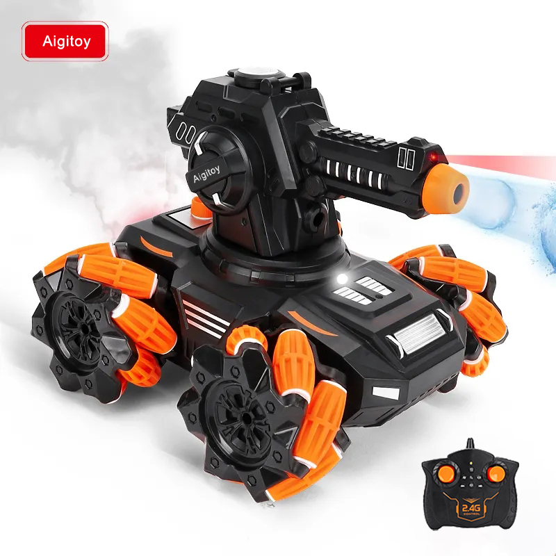 Aigitoy Electrically operated toy car fire lithium battery RC controlled water bomb tank toy