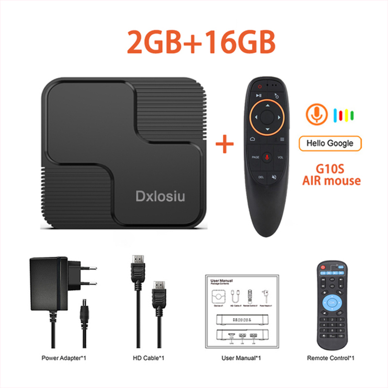 Dxlosiu Set-top box H618 chip 6K 2.4G and 5Ghz WiFi support AV1 set-top box smart media player TVBOX 4GB 64GB
