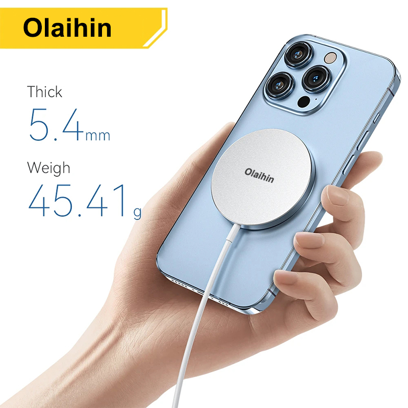 Olaihin Magnetic induction wireless QI charger 3-in-1 phone quick charging stand for Iphone14 Airpods Pro Apple Watch Ios Macsafe