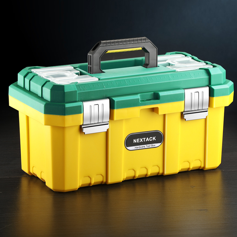 NEXTACK Portable empty tool box Large capacity storage box Parts organizer Hard shell multi-function suitcase Screwdriver tool box