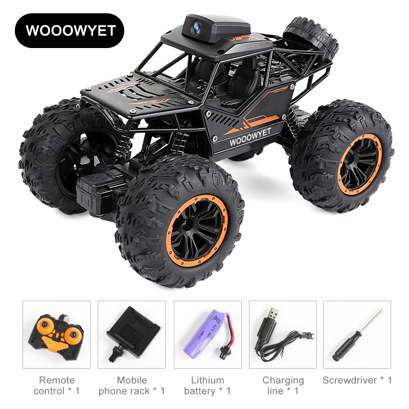 WOOOWYET 2.4G climbing racing car, electric Knock gasoline engine, toy truck, new type of radio remote control toy car