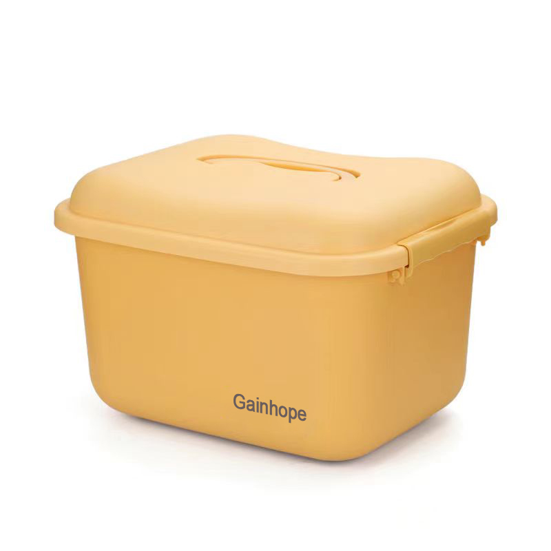 Gainhope Plastic storage box, large-sized household sorting storage box, multifunctional dormitory daily clothing storage box with cover