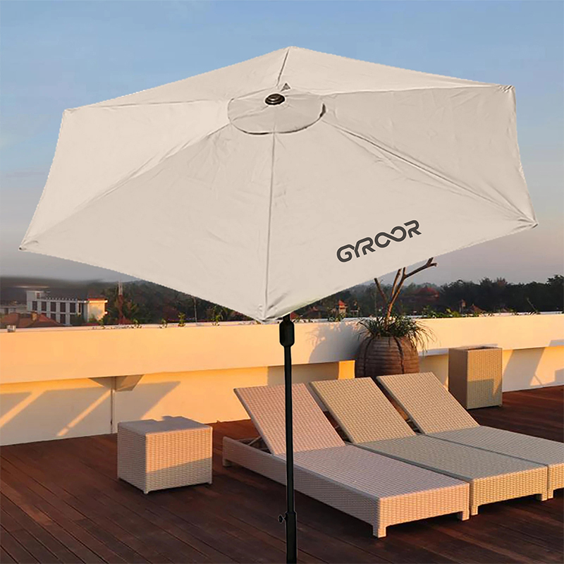 GYROOR 2/2.7/3m UV Outdoor Umbrella Sunshade Umbrella Cover Garden Umbrella Cover Waterproof Beach Canopy