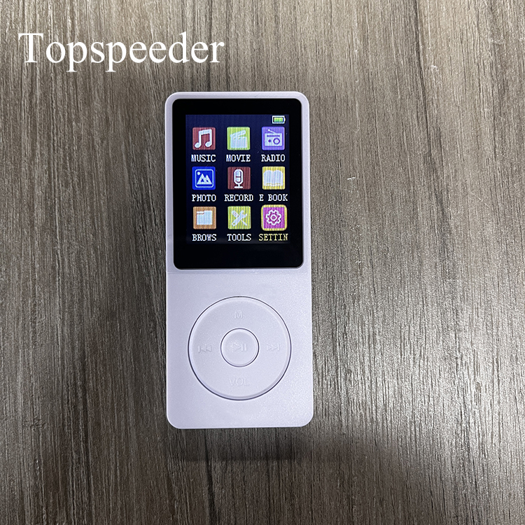 Topspeeder  MP3 Player, Music Player with 16GB Micro SD Card, Build-in Speaker/Photo/Video Play/FM Radio/Voice Recorder/E-Book Reader, Supports up to 128GB