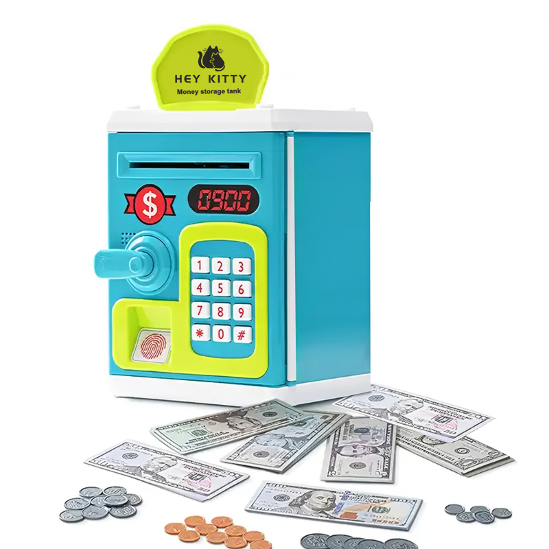 HEY KITTY Children's Magic Money Tank Safe Digital ATM Money Tank Money Tank